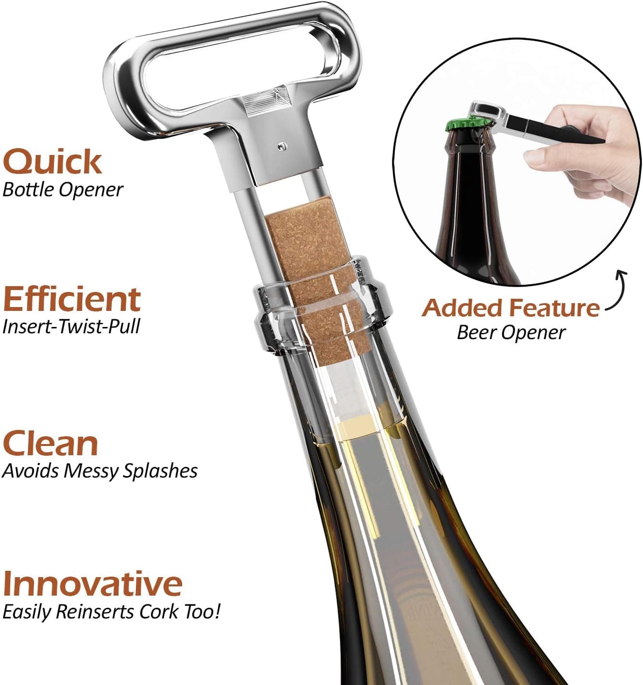 Ah So Two Prong Wine Cork Remover preview image