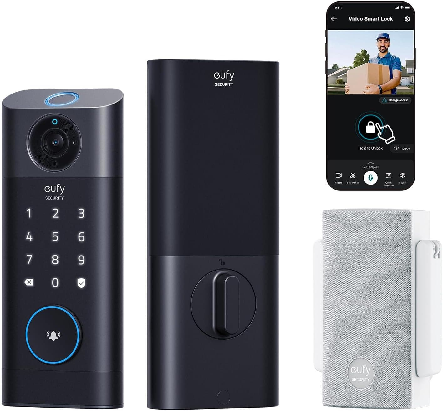 Eufy Security Video Smart Lock S330, Chime Included, 3-in-1 preview image